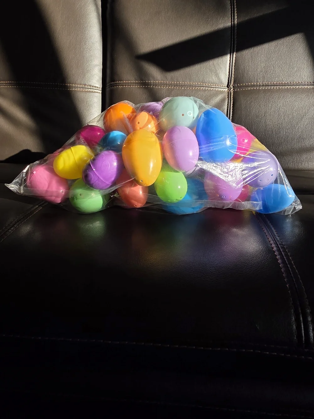 Assorted Plastic Party Eggs - Multicolor Decorative Fillers